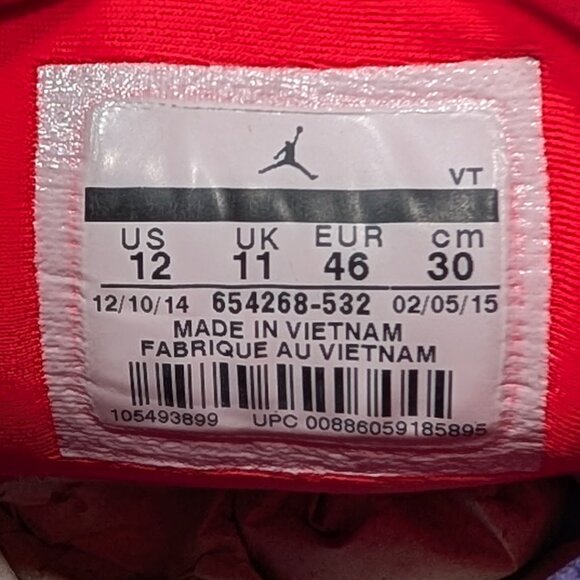 Nike Air Jordan Flight Flex Trainer Ink Size 12 - Style 654268-532 NEW!! - Picture 6 of 8